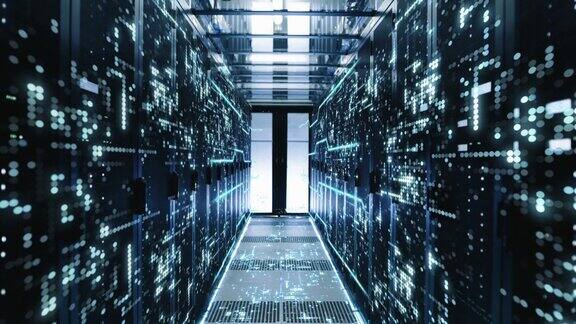 概念:数据中心中通过机架服务器的信息流数字化