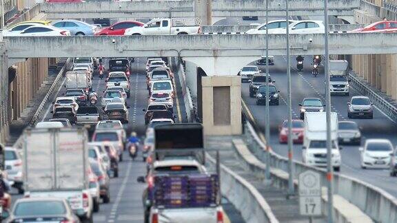 泰国曼谷交通堵塞