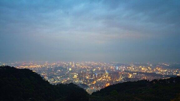 福建城市夜景延时拍摄