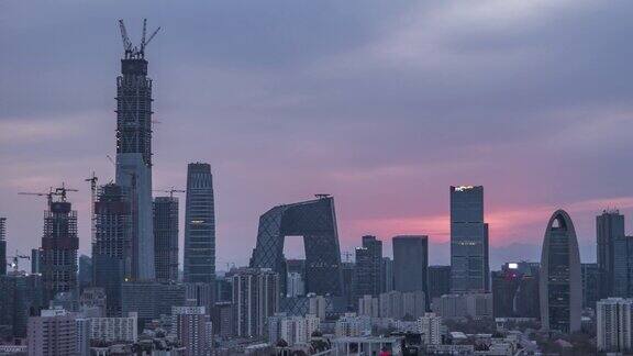 MSHAZOBeijingUrbanSkylineSunset北京中国