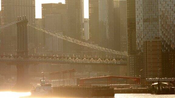 曼哈顿桥的城市