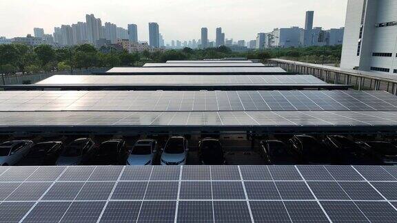 电动停车场屋顶太阳能发电