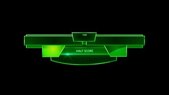 足球世界杯动画绿色统计模板