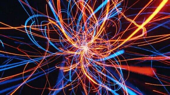粒子科技大数据光流动效果
