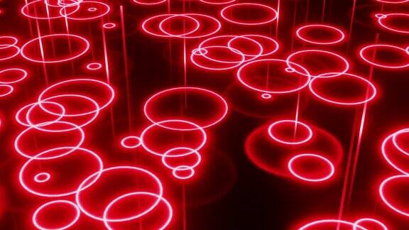 摘要迪斯科火热的水滴VJ循环3d渲染红色激光背景夜总会酒吧音乐节迪斯科灯DJ广播