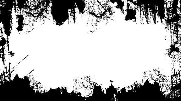 抽象背景与grunge框架纹理数码插图的背景