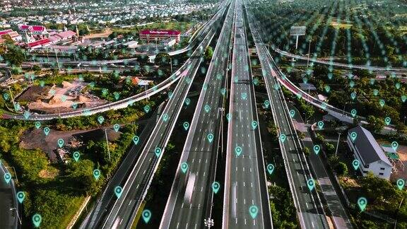 在城市高速公路上导航几何形状抽象