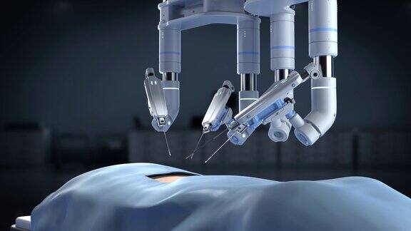 手术室里有机器人手术的4k镜头