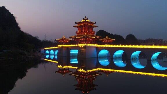 环城水上公园在lingui中国桂林