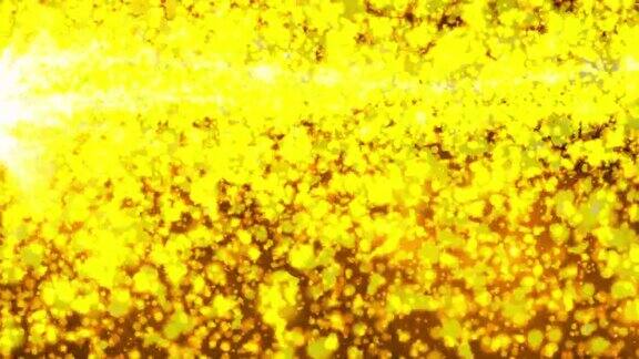 抽象粒子背景金色背景