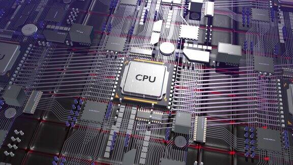 强大的服务器CPU处理器计算数据人工智能神经网络