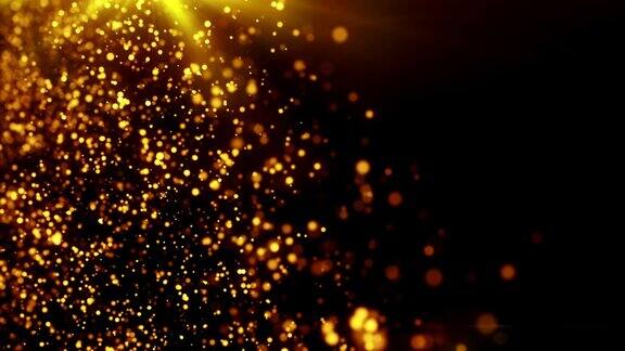 金色闪光粒子