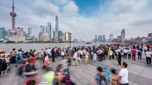 上海城市景观4k时光流逝2016