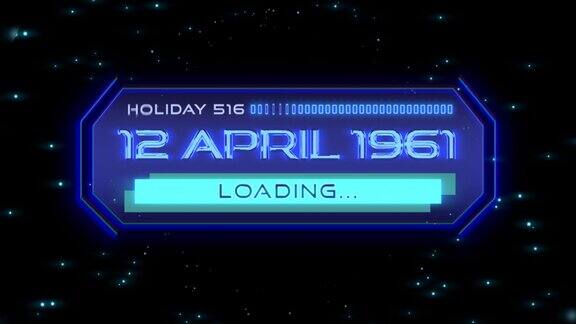 1961年4月12日在银河的数字屏幕上显示HUD元素
