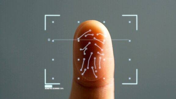 未来的生物识别指纹安全扫描仪