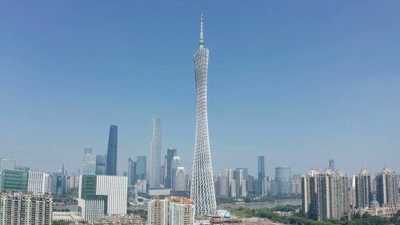 鸟瞰图广州城市中国