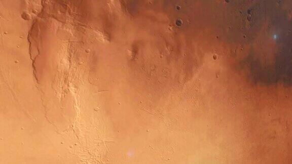 从太空看火星表面