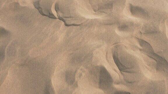近距离观看西班牙大加那利岛的沙丘