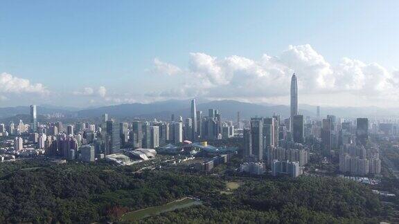 深圳蛇口的城市景观鸟瞰图