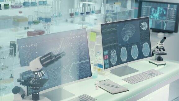 未来实验室脑电波扫描模型和DNA序列