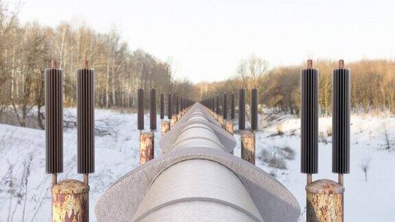 通过第三方国家的天然气管道向买方输送天然气