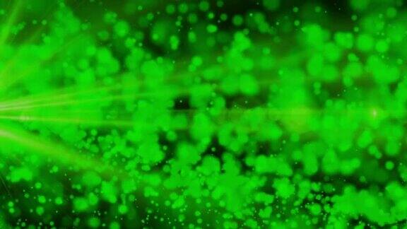 抽象粒子背景绿色背景