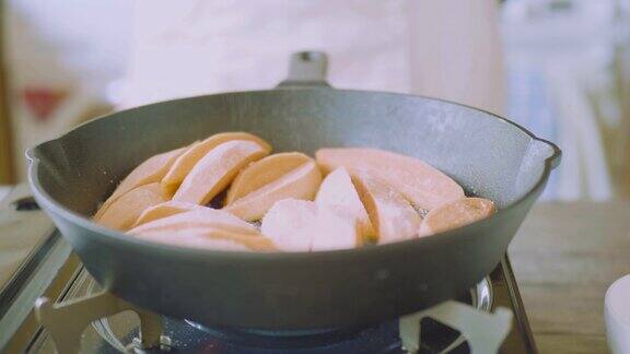 烹饪红薯角