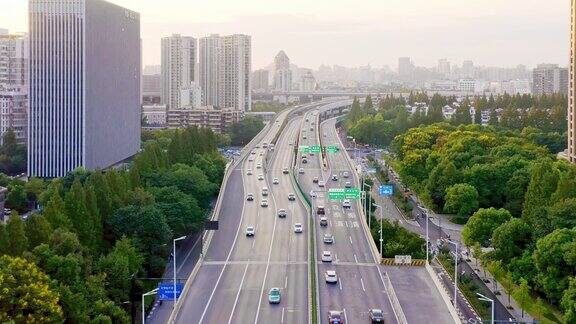 中城高架公路鸟瞰图