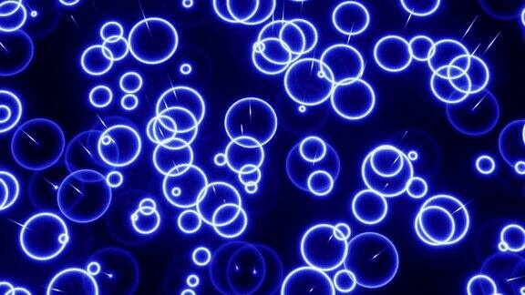 青色激光夜总会酒吧音乐节背景摘要迪斯科蓝色水滴VJ循环3d渲染迪斯科灯DJ广播