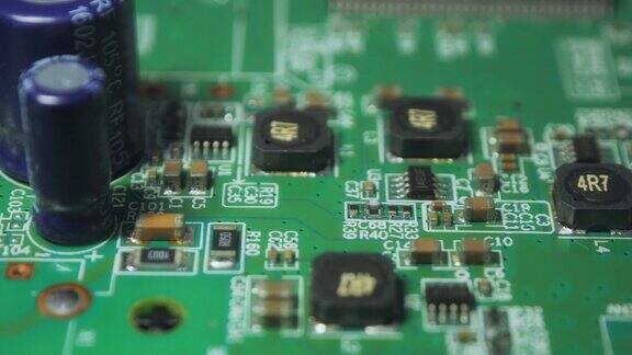 绿色印刷电路板电子v01