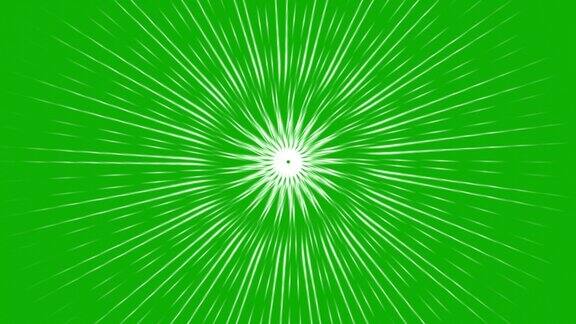 光线错觉运动图形与绿色屏幕背景