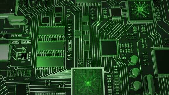 未来的电路板与移动的电子Loopable透明的绿色技术