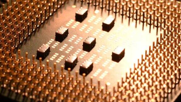 近距离观察CPU芯片处理器