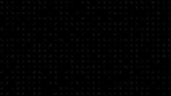 黑色的彩色旋转电子电路抽象节日背景广告祝贺文字彩色创意平面动态形状动画业务bg60fps3D渲染