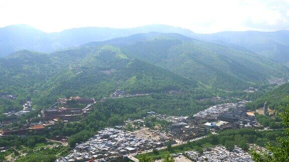 五台山风景和寺庙建筑群