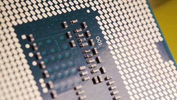 生产的中央处理单元一个宏视图的中央处理器微芯片