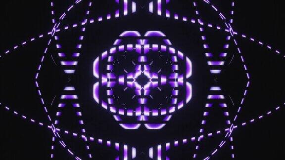 抽象的紫色闪烁线led霓虹vj循环动画背景