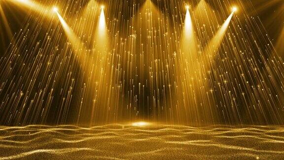 美学粒子光和聚光灯舞台背景