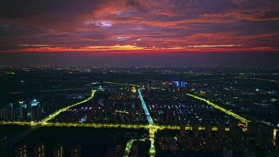 夜景杭州城市