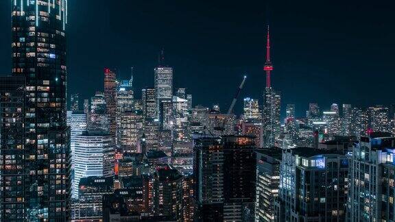 现代未来之夜多伦多城市