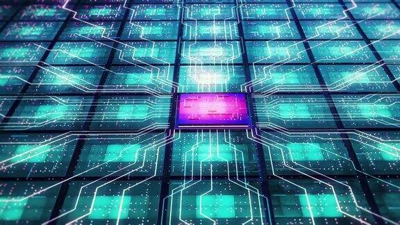 电路板模式关闭CPU数据处理未来的人工智能处理器