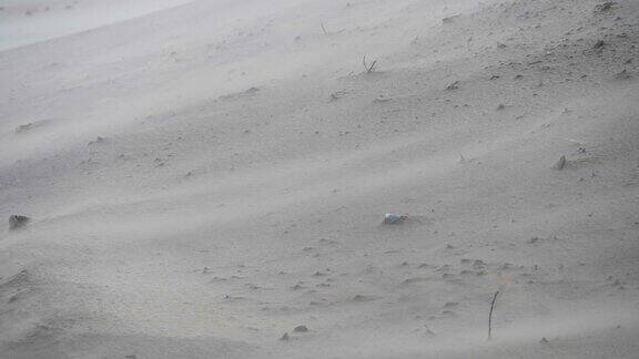 沙尘暴密切起来后启示录气候变化全球变暖灾难沙漠景观风吹砂干旱和干燥的沙漠景观