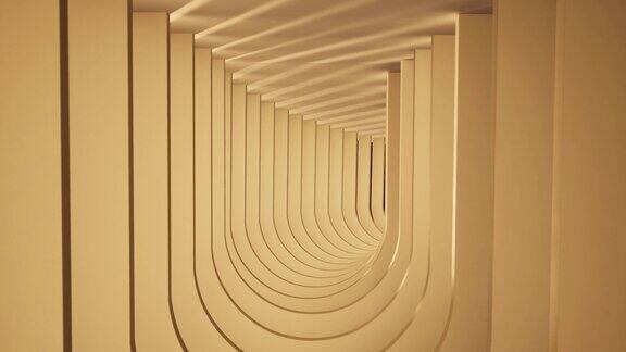 抽象的背景无尽的木拱隧道