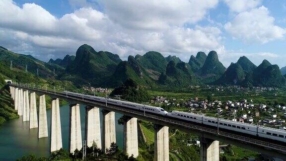 中国高铁桂林山水