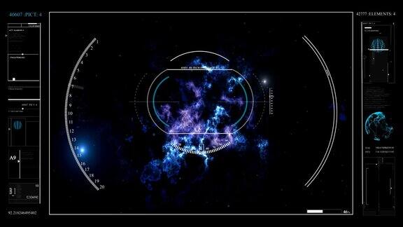 关于宇宙行星图表全息图图形的数字信息住房和城市发展部