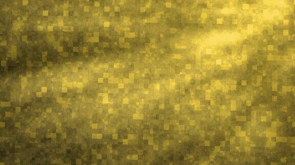 4k抽象黄色缎子背景与方块