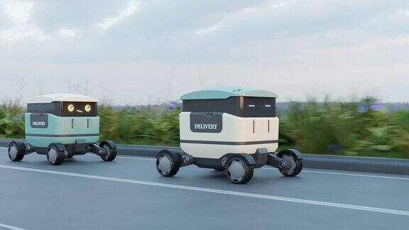 在不久的将来送餐机器人可能会服务于家庭递送时间的竞争