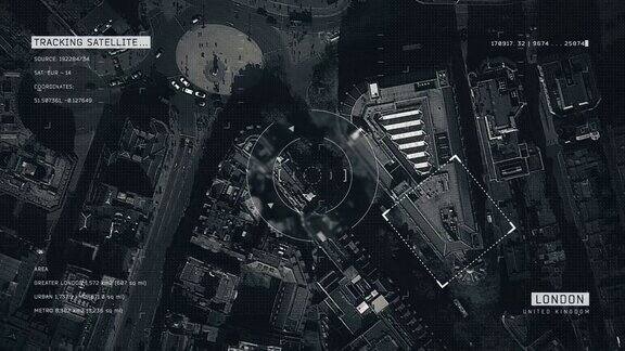 伦敦的卫星图像