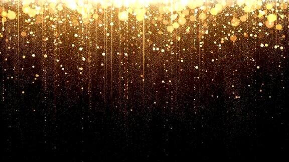 金粒子雨环