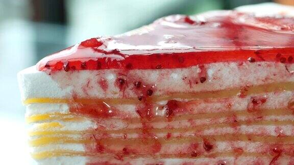 切草莓芝士蛋糕